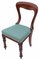 Antique Victorian Mahogany Balloon Back Dining Chairs, Set of 4 5