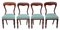 Antique Victorian Mahogany Balloon Back Dining Chairs, Set of 4, Image 1