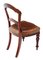 Antique Victorian Leather & Walnut Balloon Back Dining Chairs, 1880s, Set of 6 4