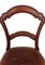 Antique Victorian Leather & Walnut Balloon Back Dining Chairs, 1880s, Set of 6 3