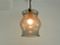 Mid-Century Glass and Brass Pendant Lamp 2