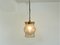 Mid-Century Glass and Brass Pendant Lamp 6