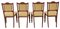 Viktorianische Stühle aus Nussholz, 4er Set 11