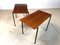 Tables d'Appoint Minimalistes en Noyer & Acier, 1960s, Set de 2 4