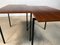 Tables d'Appoint Minimalistes en Noyer & Acier, 1960s, Set de 2 15