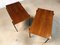 Minimalist Walnut & Steel Stacking Side Tables, 1960s, Set of 2 9