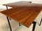 Tavolini minimalisti in legno di noce e acciaio, anni '60, set di 2, Immagine 6