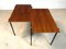 Minimalist Walnut & Steel Stacking Side Tables, 1960s, Set of 2, Image 11