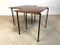 Tavolini minimalisti in legno di noce e acciaio, anni '60, set di 2, Immagine 5