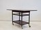Wooden Serving Table with Black Formica Top by Ludvig Pontoppidan, 1950s 13