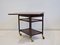 Wooden Serving Table with Black Formica Top by Ludvig Pontoppidan, 1950s, Image 12