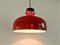 Lampe à Suspension Vintage en Verre Coloré Rouge-Marron, 1970s 3