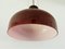 Vintage Red-Brown Colored Glass Pendant Lamp , 1970s 6