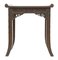 Antique Victorian Chinoiserie Elm Stool 5