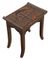 Antique Victorian Chinoiserie Elm Stool 3