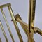 Italian Polished Brass Magazine Rack, 1970s, Image 9