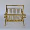 Italian Polished Brass Magazine Rack, 1970s, Image 6