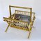 Italian Polished Brass Magazine Rack, 1970s 4