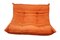 Modular Orange Togo Sofa Set by Michel Ducaroy for Ligne Roset, 1970s, Image 5