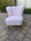 Mid-Century Pink Faux Fur Cocktail Chair, Image 3