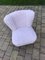 Mid-Century Pink Faux Fur Cocktail Chair 6