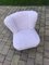 Mid-Century Pink Faux Fur Cocktail Chair, Image 6