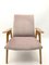 Vintage Violet Velvet & Bentwood Armchair from TON, 1960s, Image 2