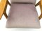Vintage Violet Velvet & Bentwood Armchair from TON, 1960s, Image 7
