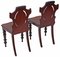 19th Century Victorian Carved Mahogany Side Chairs, Set of 2 8