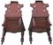 Chaises d'Appoint Victoriennes du 19ème Siècle en Acajou Sculpté, Set de 2 7