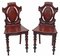 19th Century Victorian Carved Mahogany Side Chairs, Set of 2 6