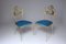 Italienische Vintage Swan Chairs aus Messing, 1950er, 2er Set 1