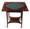 Antiker viktorianischer Spieltisch aus Palisander mit Intarsien 10