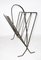 Mid-Century French Wrought Iron Magazine Rack, Image 3