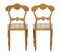 Antike geschnitzte Stühle aus Birke, 2er Set 4
