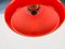 Red Glass Pendant Lamp from Limburg, 1970s, Image 4