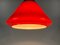 Red Glass Pendant Lamp from Limburg, 1970s 2