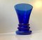 Vintage Cobalt Blue Glass Vase by Michael E. Bang for Holmegaard, 1980s 3