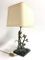 Vintage Blumen Tischlampe aus Bronze, 1970er 6