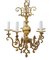 Lampadario Ormolu vintage a 5 braccia in ottone, Immagine 7