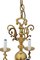 Vintage Five-Arm Brass Ormolu Chandelier 5