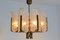 Swedish Brass Chandelier with 8 Glass Leaves by Carl Fagerlund for Orrefors, 1960s 12