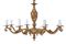 Large Antique Style 8-Arm Brass Chandelier, 1960s, Image 7