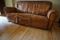 Vintage Club Sofa aus Distressed Leder 9