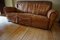 Vintage Distressed Leather Club Sofa 9