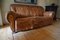 Vintage Club Sofa aus Distressed Leder 16