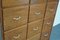 German Oak Apothecary Cabinet or Bank of Drawers, 1950s 8