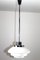 Lámpara de techo vintage de vidrio opalino, Imagen 5