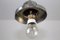Lámpara de techo vintage de vidrio opalino, Imagen 6