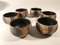 German Vintage 24-Piece Ceramic Coffee Set from Sgrafo Modern, 1960s, Set of 24 8